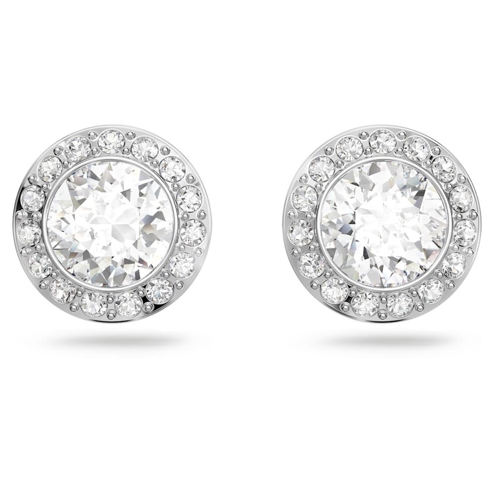✨ White Gold Plated Crystal Stud Earrings ✨